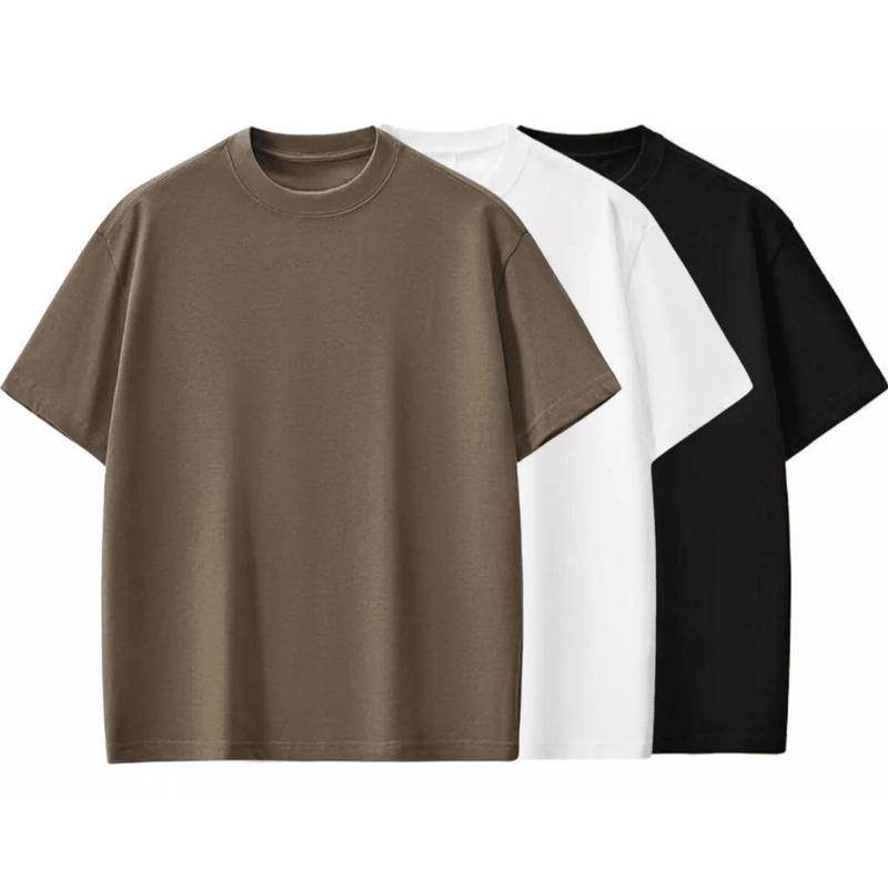 KIT 3 CAMISETA Masculina Oversized Lisa