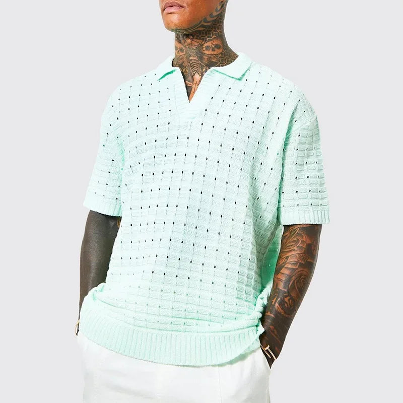 Camisa Masculina Tricô Elegance