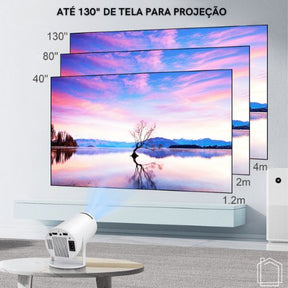 Mini Projetor Portátil 4k Android