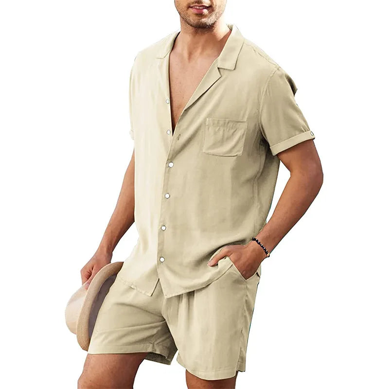 Conjunto de Linho Sunset | Short e Camisa
