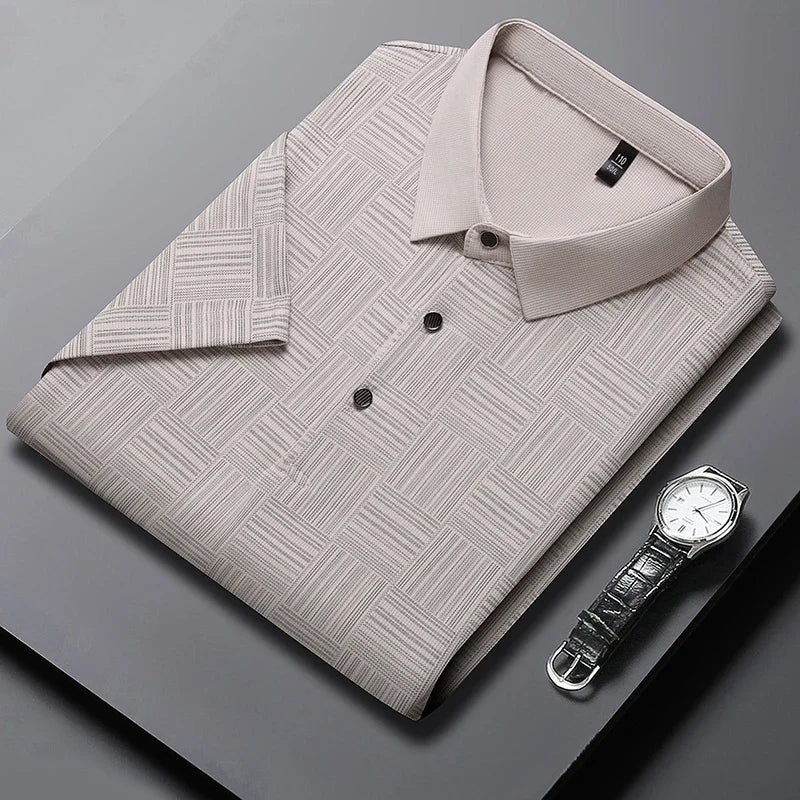 Camisa Polo Masculina Texture