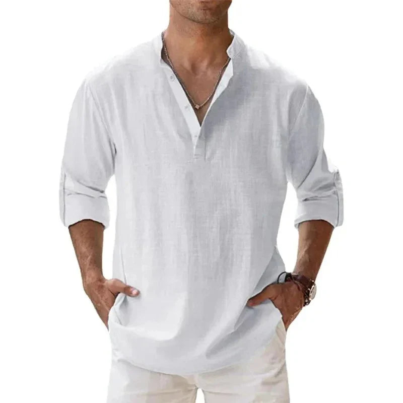 Camisa de Linho Hawaiian