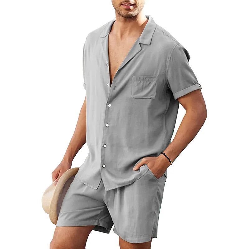 Conjunto de Linho Sunset | Short e Camisa
