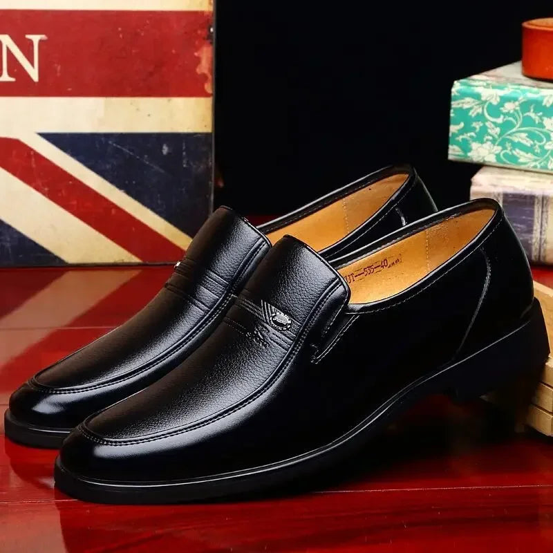 Sapato Social de Couro Slip Luxury