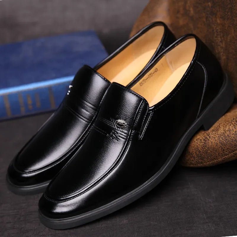 Sapato Social de Couro Slip Luxury
