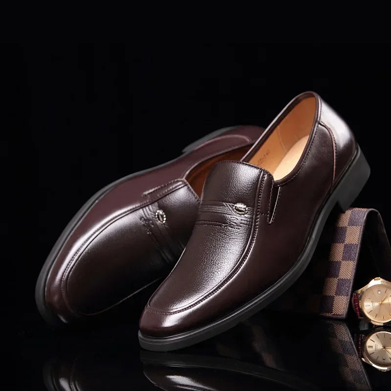 Sapato Social de Couro Slip Luxury