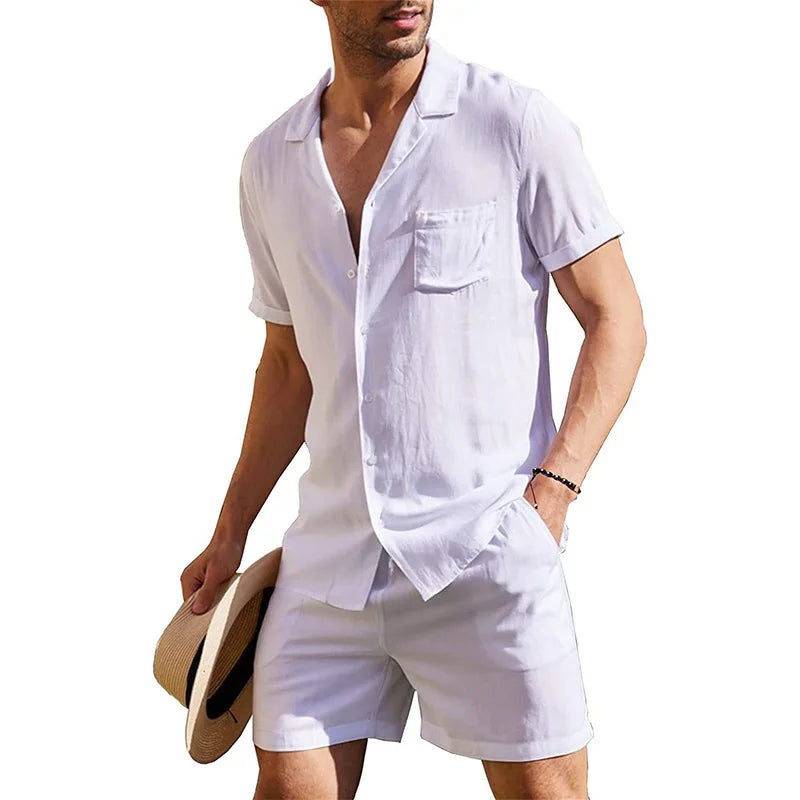 Conjunto de Linho Sunset | Short e Camisa