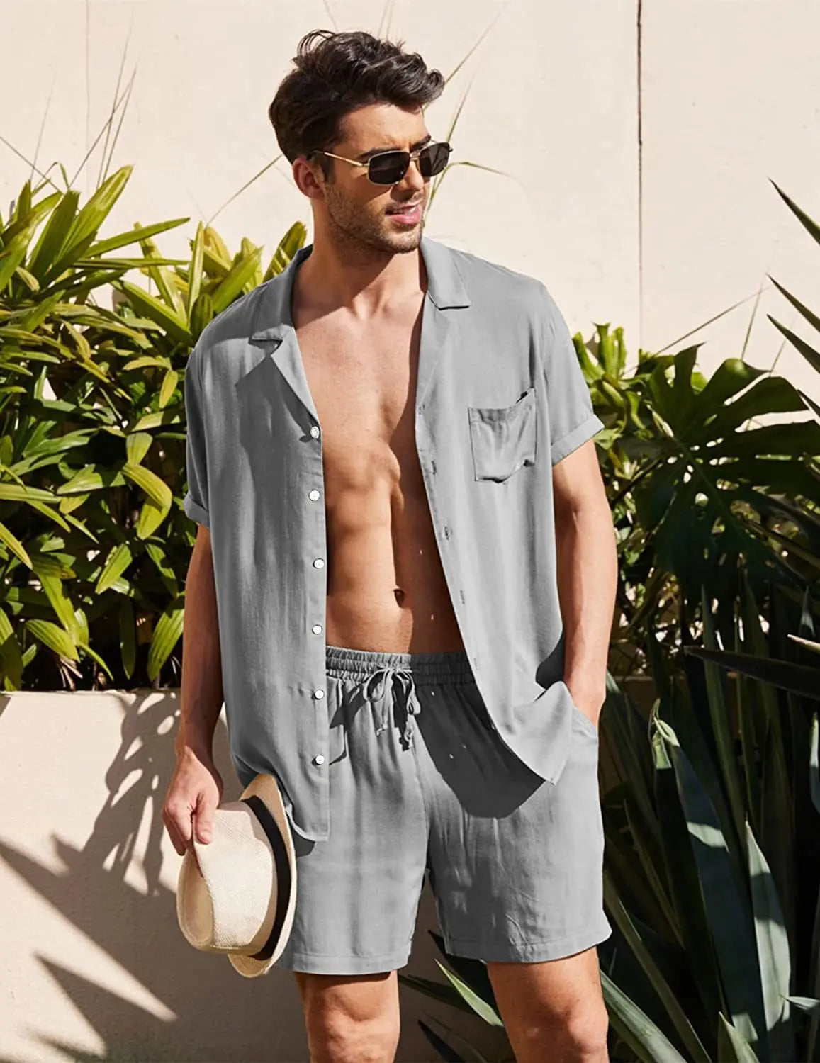 Conjunto de Linho Sunset | Short e Camisa