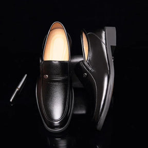 Sapato Social de Couro Slip Luxury