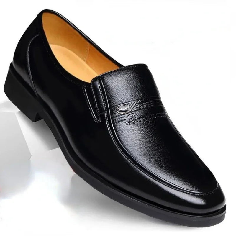 Sapato Social de Couro Slip Luxury