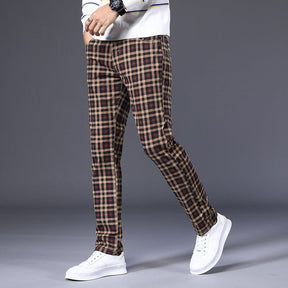Calça Masculina Casual Xadrez