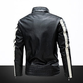 Jaqueta de Couro Masculina Vintage Elegance