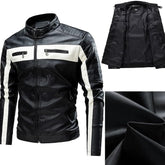 Jaqueta de Couro Masculina Vintage Elegance