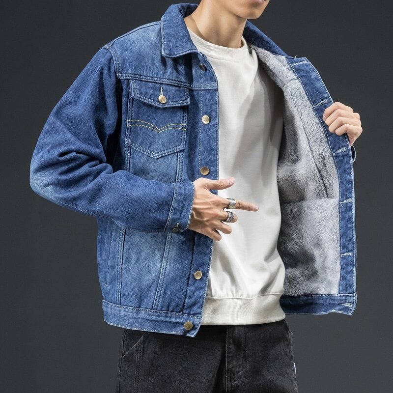 Jaqueta Masculina Jeans e Acolchoada - Elegancy