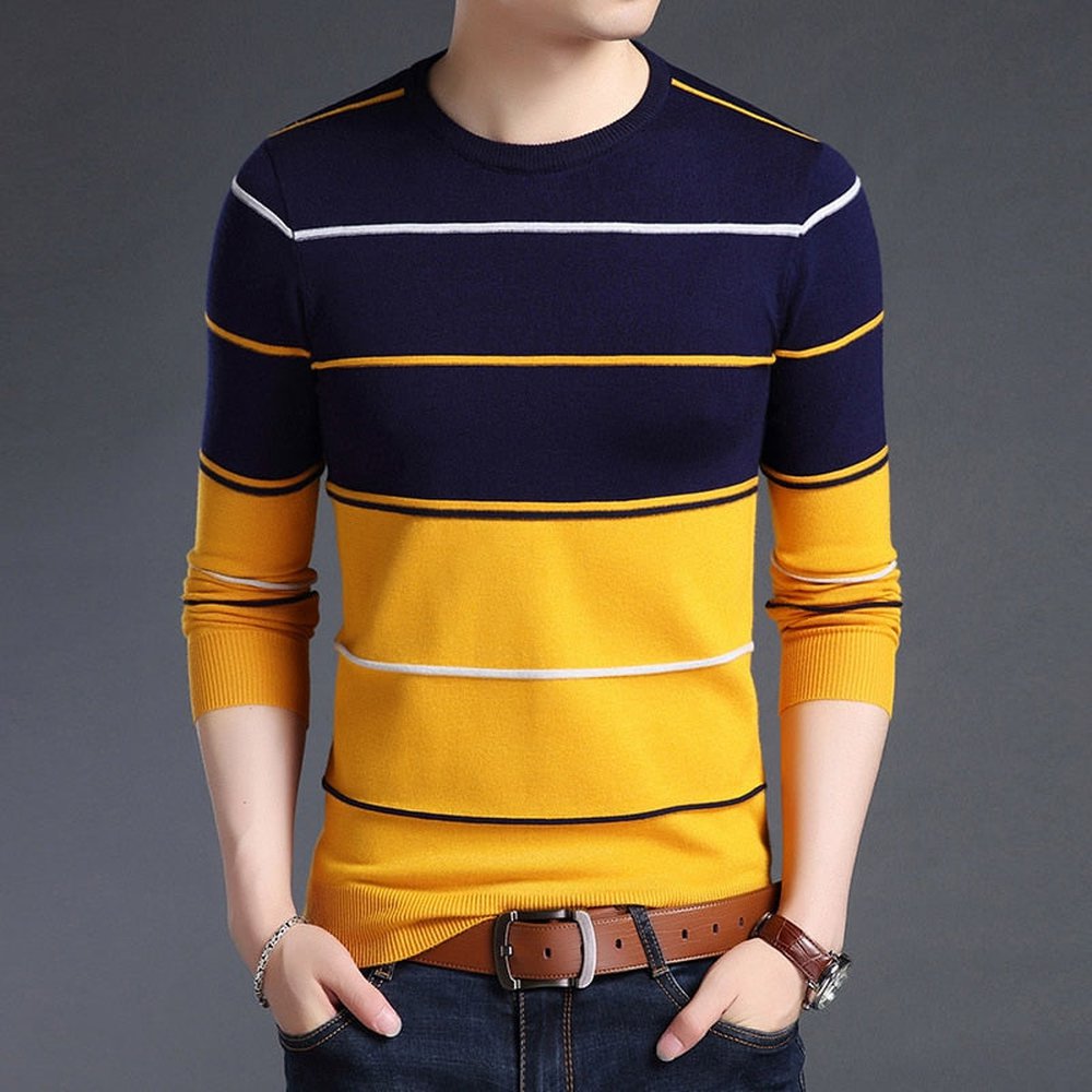 Suéter Masculino Listrado Classic